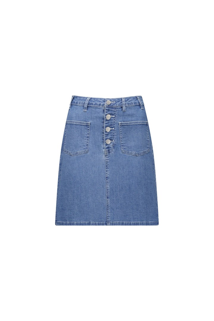K4029 Palm Blue - Potter Skirt - Knewe Label
