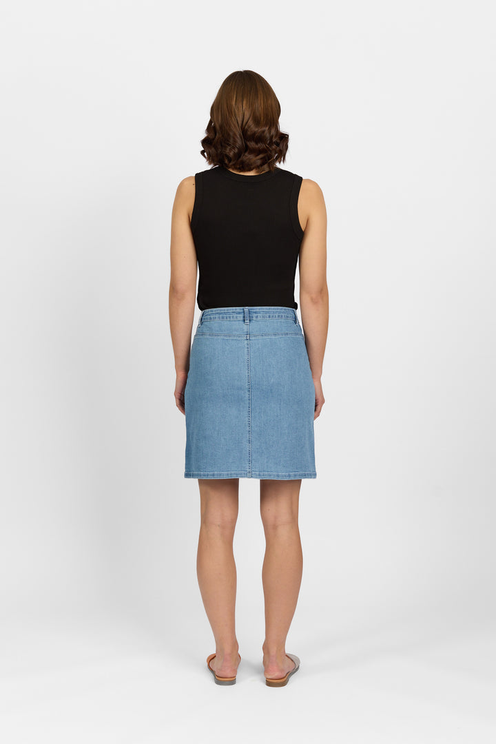 K4029 Palm Blue - Potter Skirt - Knewe Label