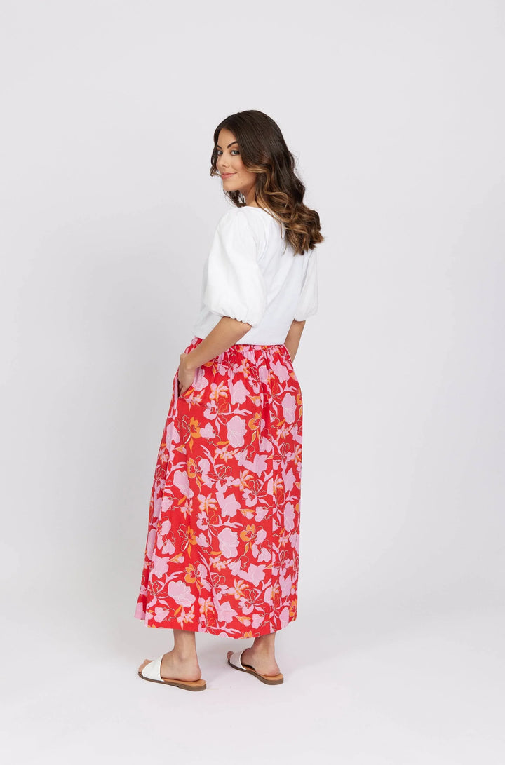 KNEWE Label women's K4031 Bliss Skirt in Gigi - close-up fabric detail