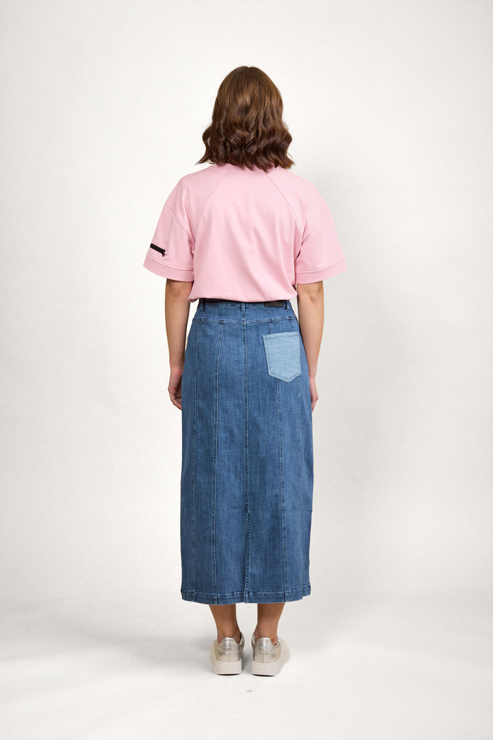 K4032 Cooper Skirt - Blue Wash - Knewe Label