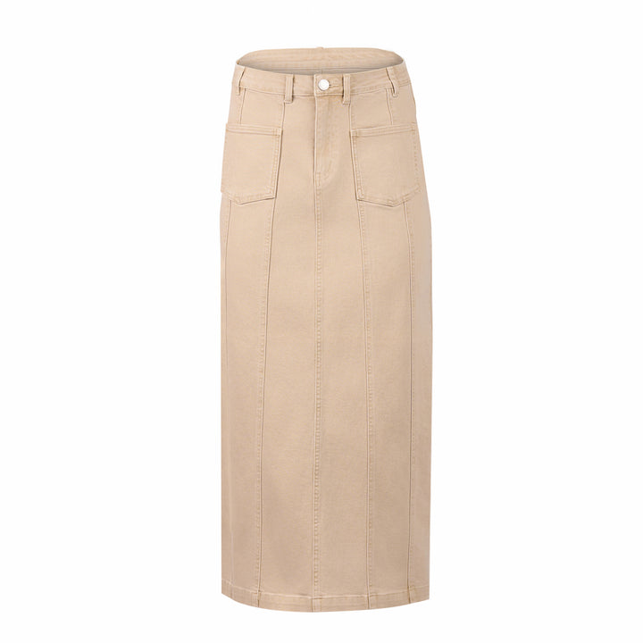 K4032 Cooper Skirt - Oat Denim - Knewe Label