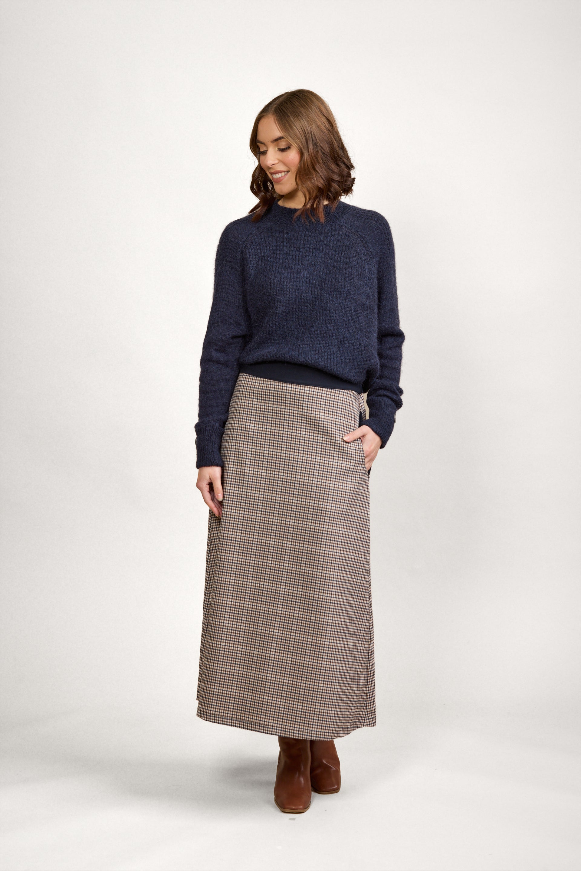K4034 Jude Skirt - Vogue Check - Knewe Label