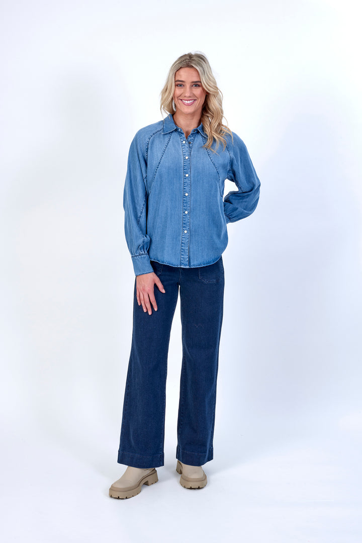 K5072 Blue Wash - Hope Shirt - Knewe Label