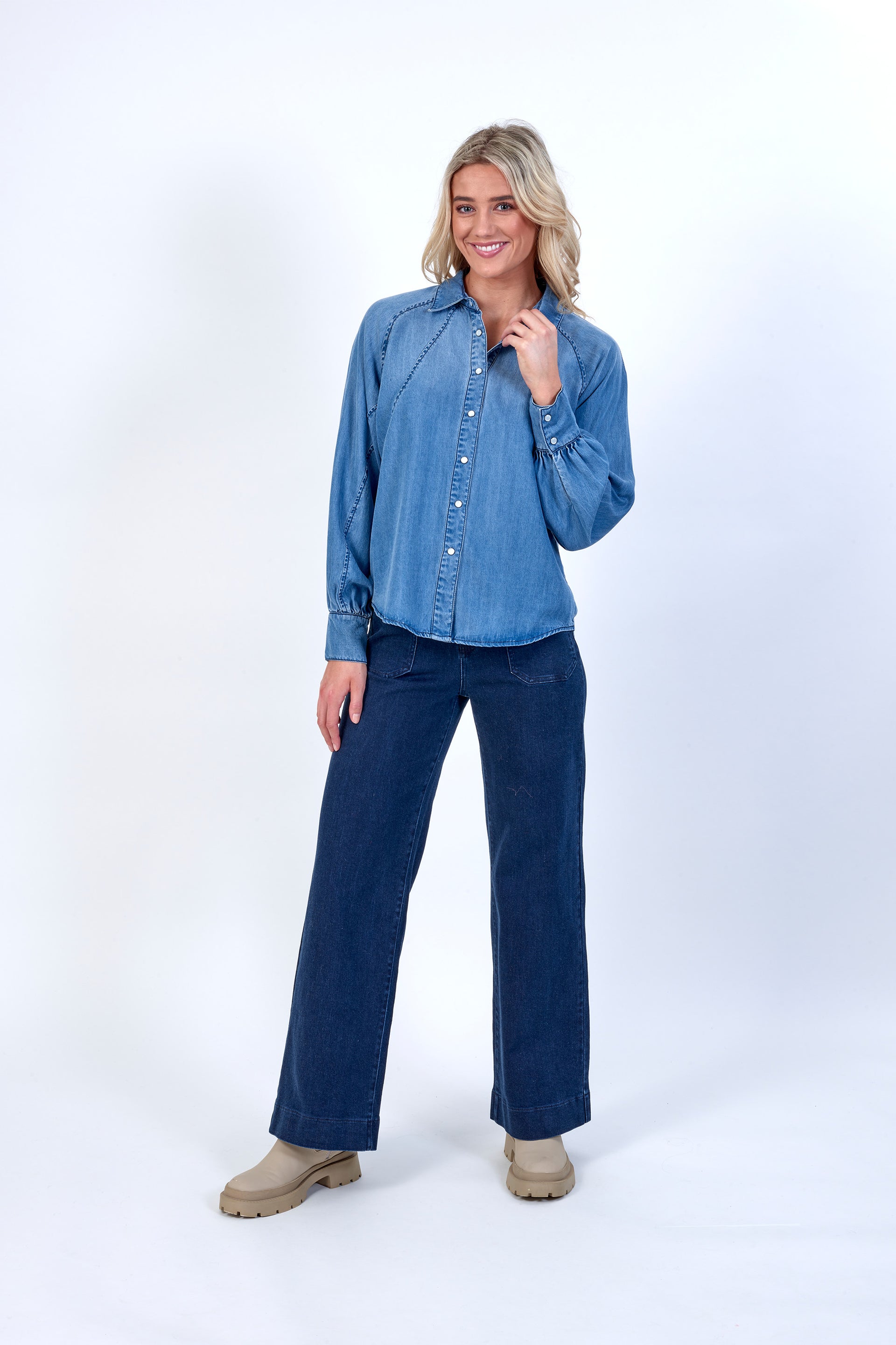 K5072 Blue Wash - Hope Shirt - Knewe Label