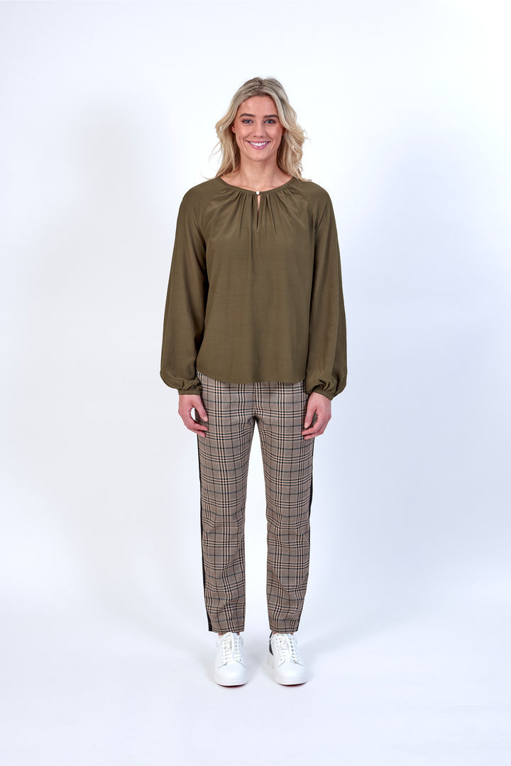 K5074 Khaki - Billie Top - Knewe Label