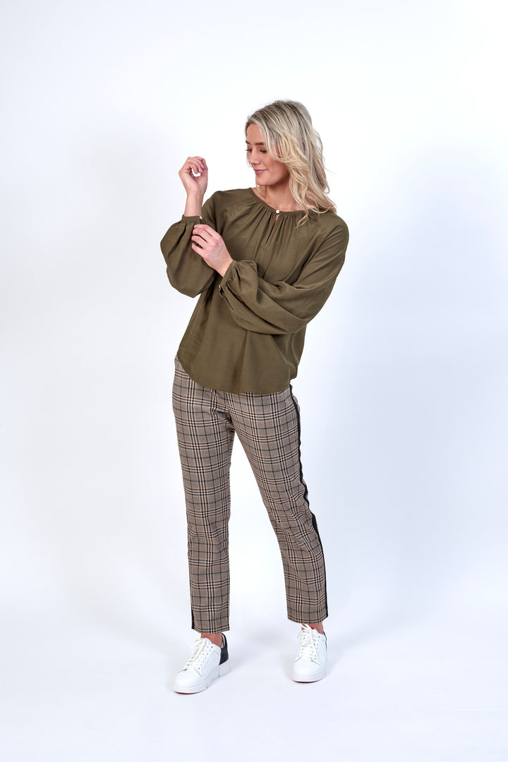K5074 Khaki - Billie Top - Knewe Label