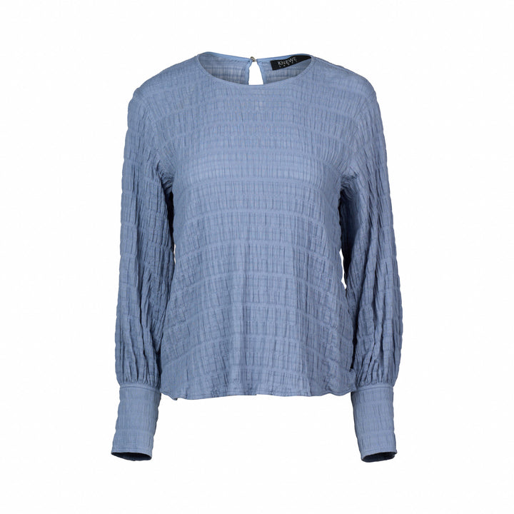 K5075 Volume Top - Denim Blue - Knewe Label