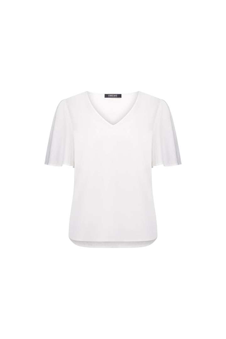 K5077 White - Hour Top - Knewe Label