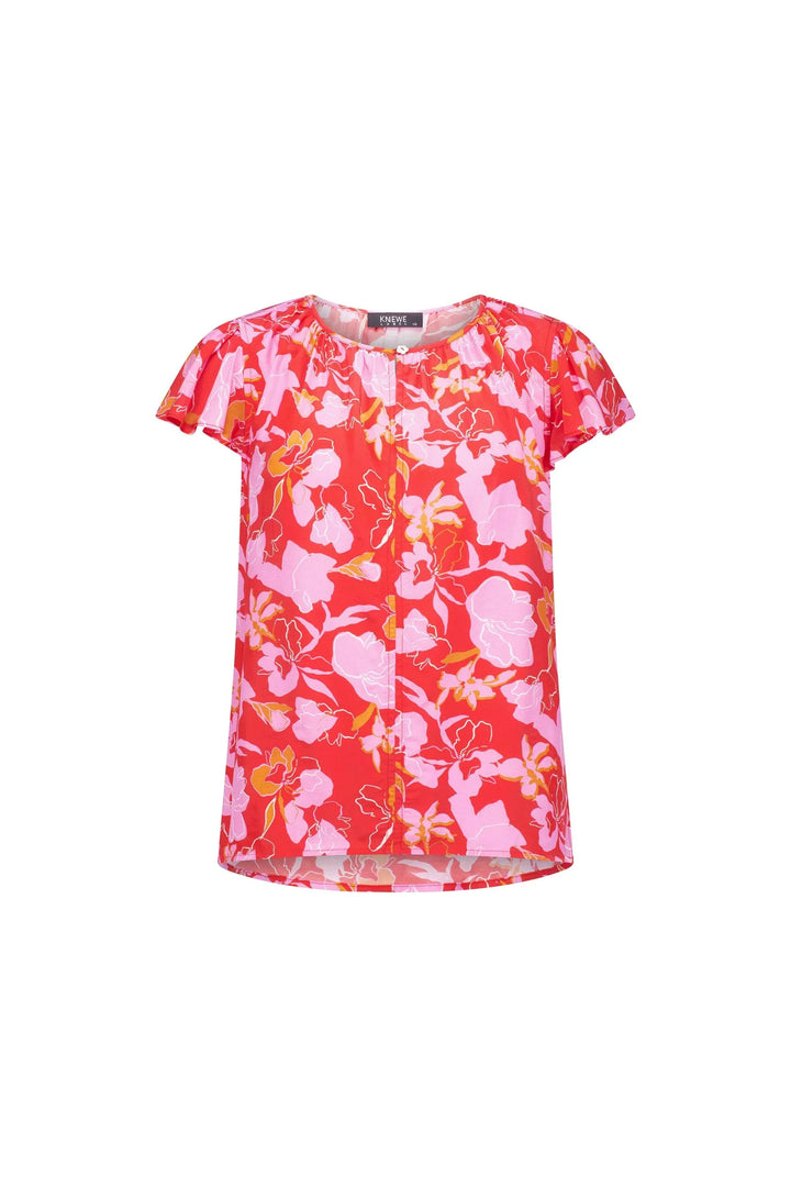 KNEWE Label women's K5078 Bella Top in Gigi - close-up fabric detail