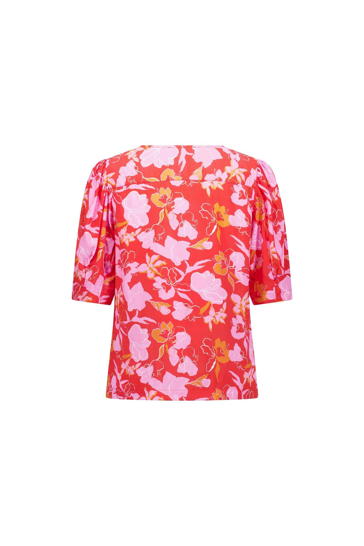 KNEWE Label women's K5082 Fizz Top in Gigi - close-up fabric detail