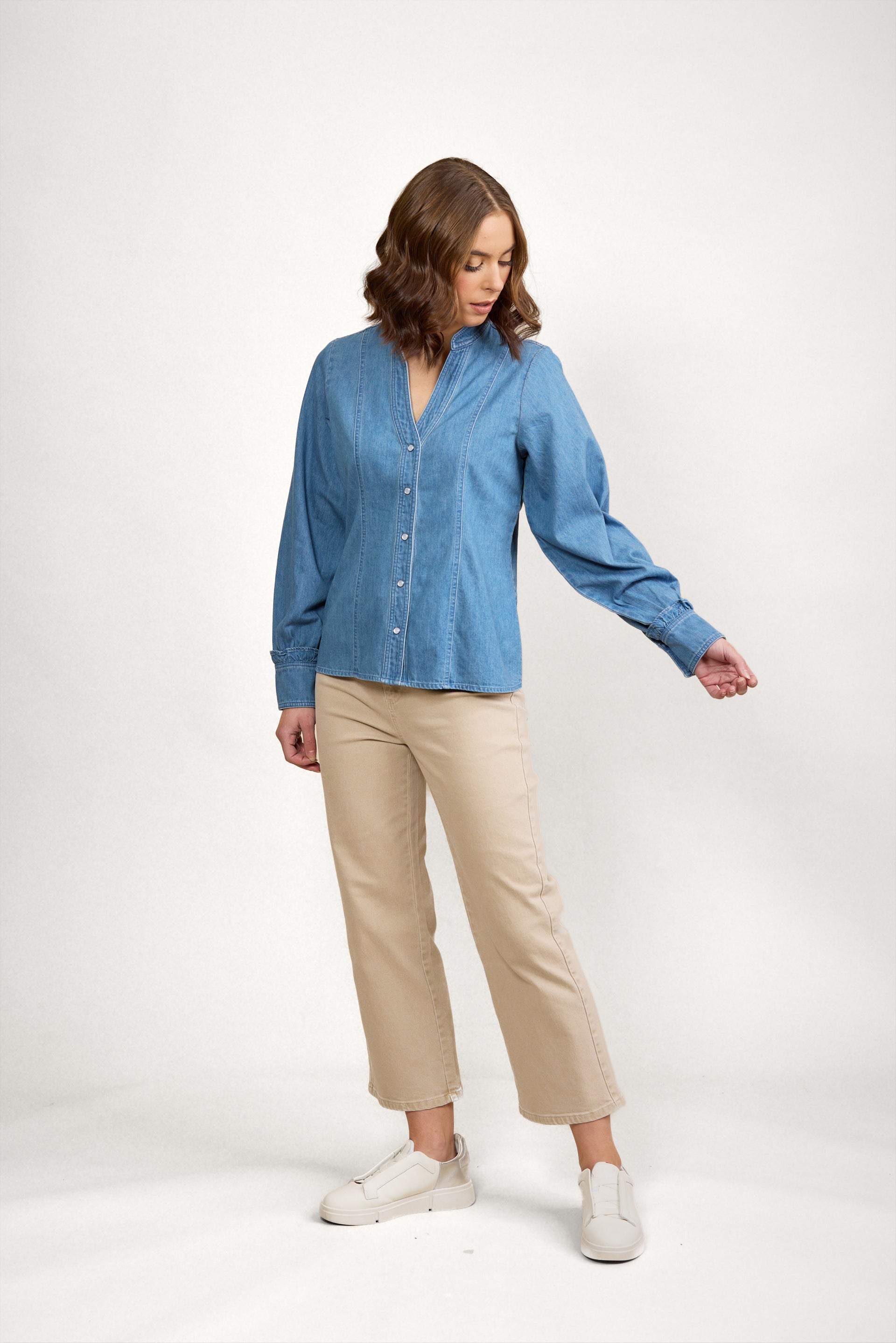 K5092 Joan Shirt - Blue Wash - Knewe Label