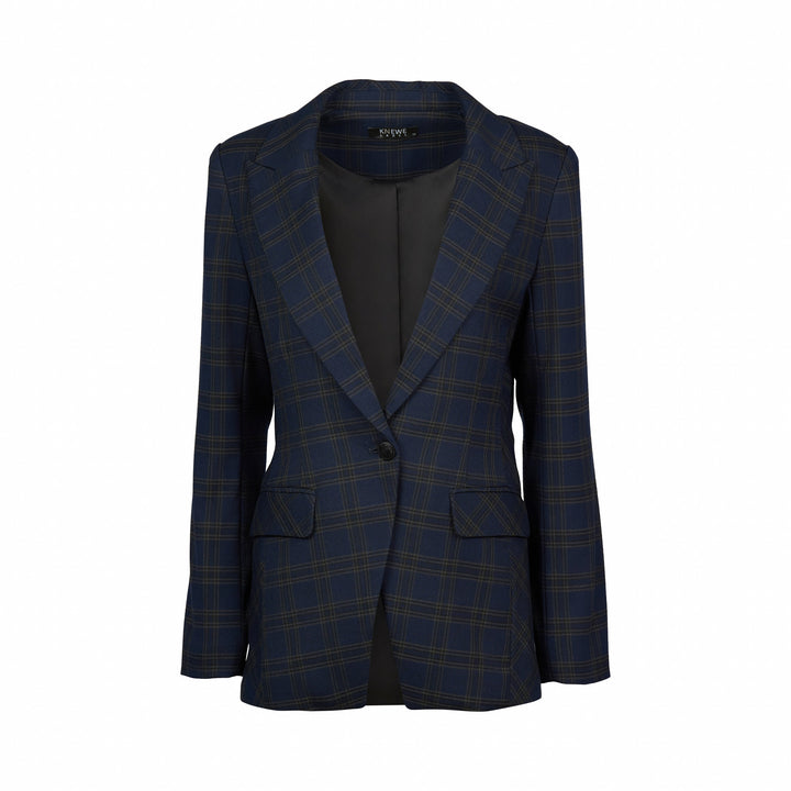 K6009A Como Blazer - Indie Check - Knewe Label