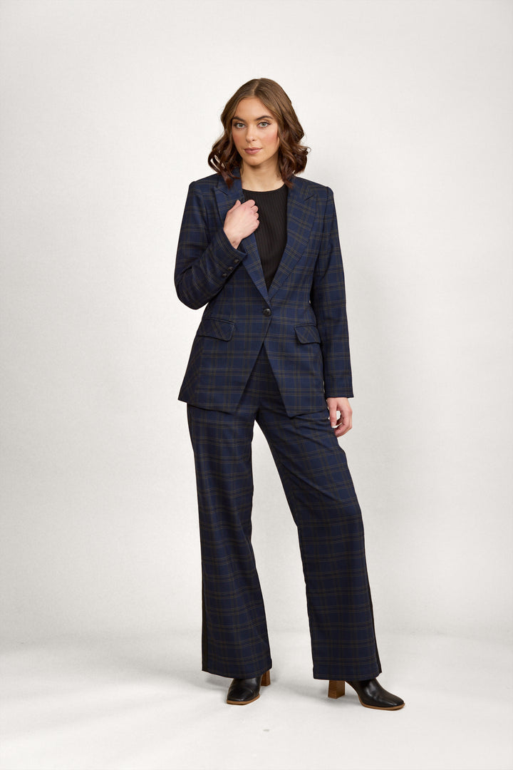 K6009A Como Blazer - Indie Check - Knewe Label
