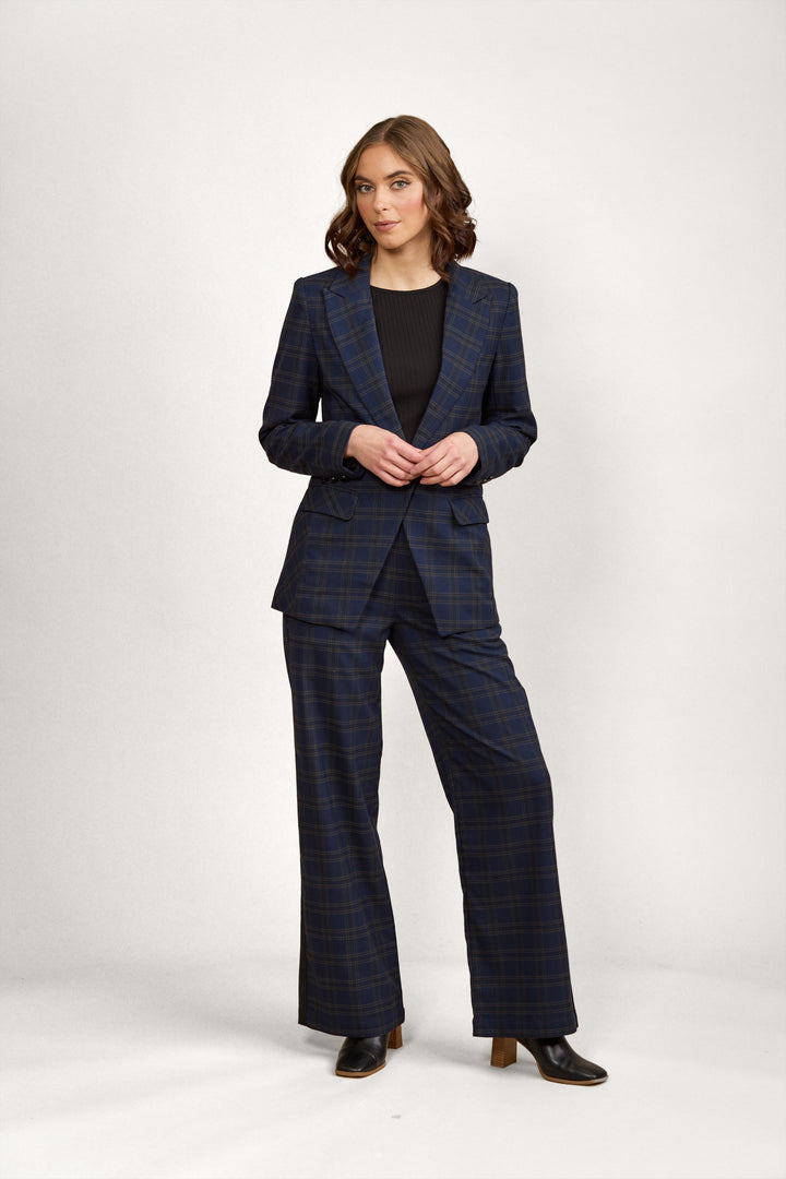 K6009A Como Blazer - Indie Check - Knewe Label