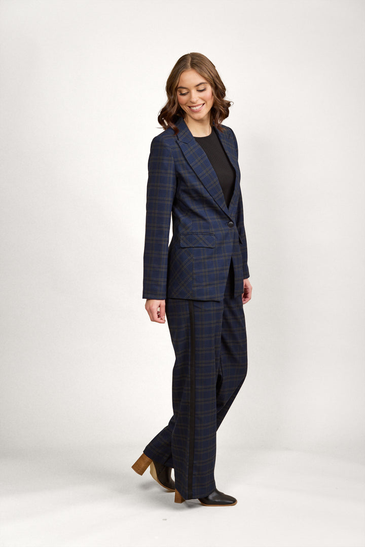 K6009A Como Blazer - Indie Check - Knewe Label