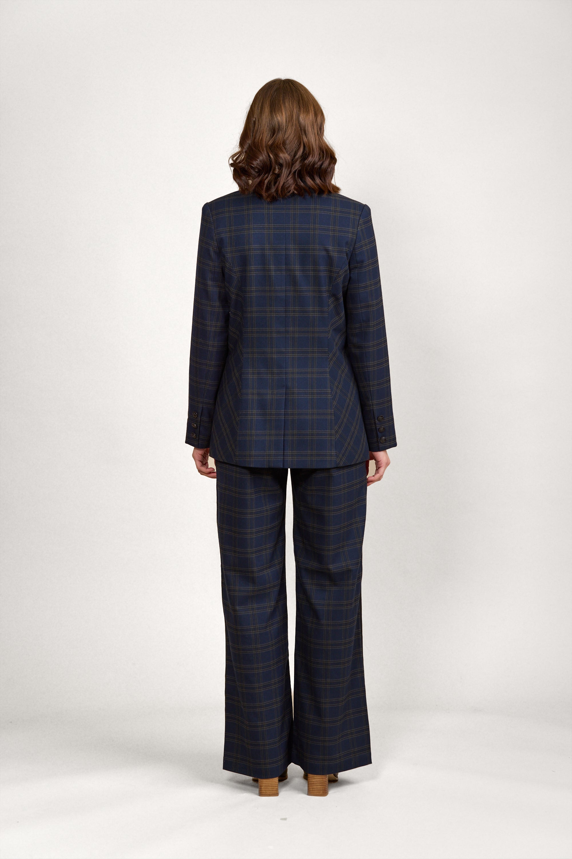 K6009A Como Blazer - Indie Check - Knewe Label