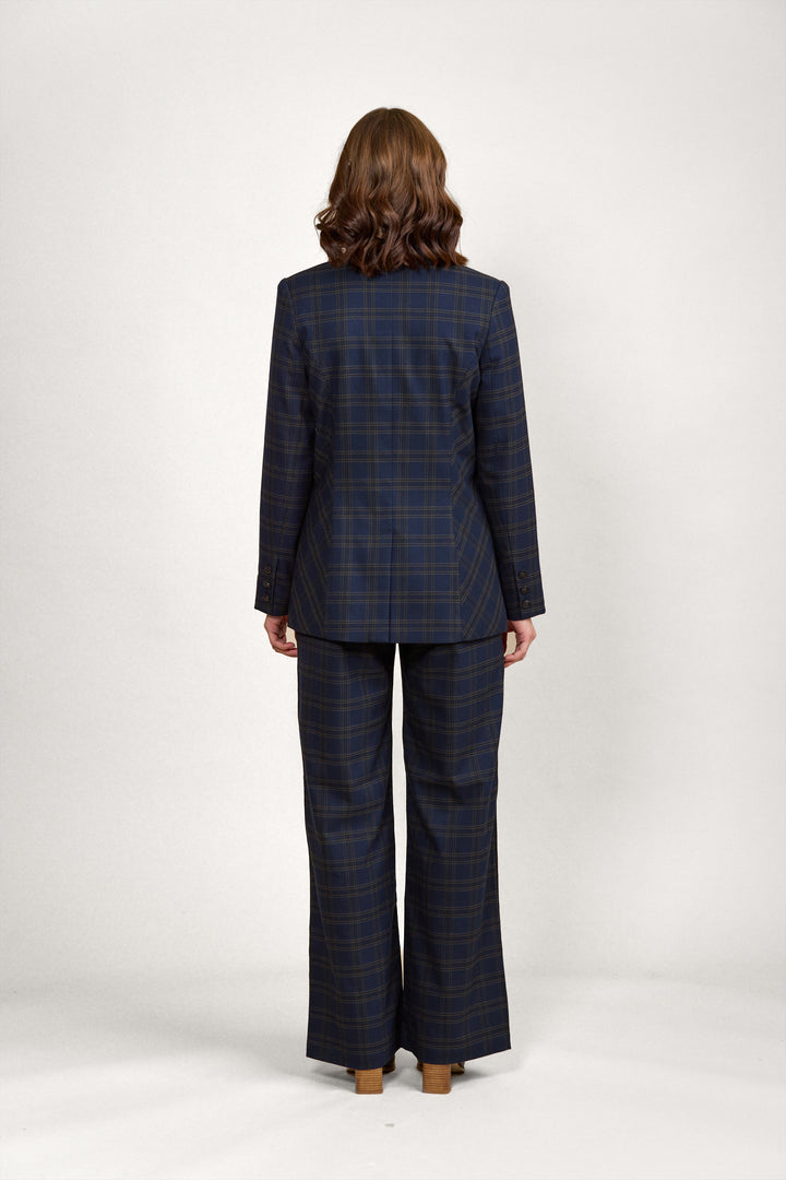 K6009A Como Blazer - Indie Check - Knewe Label