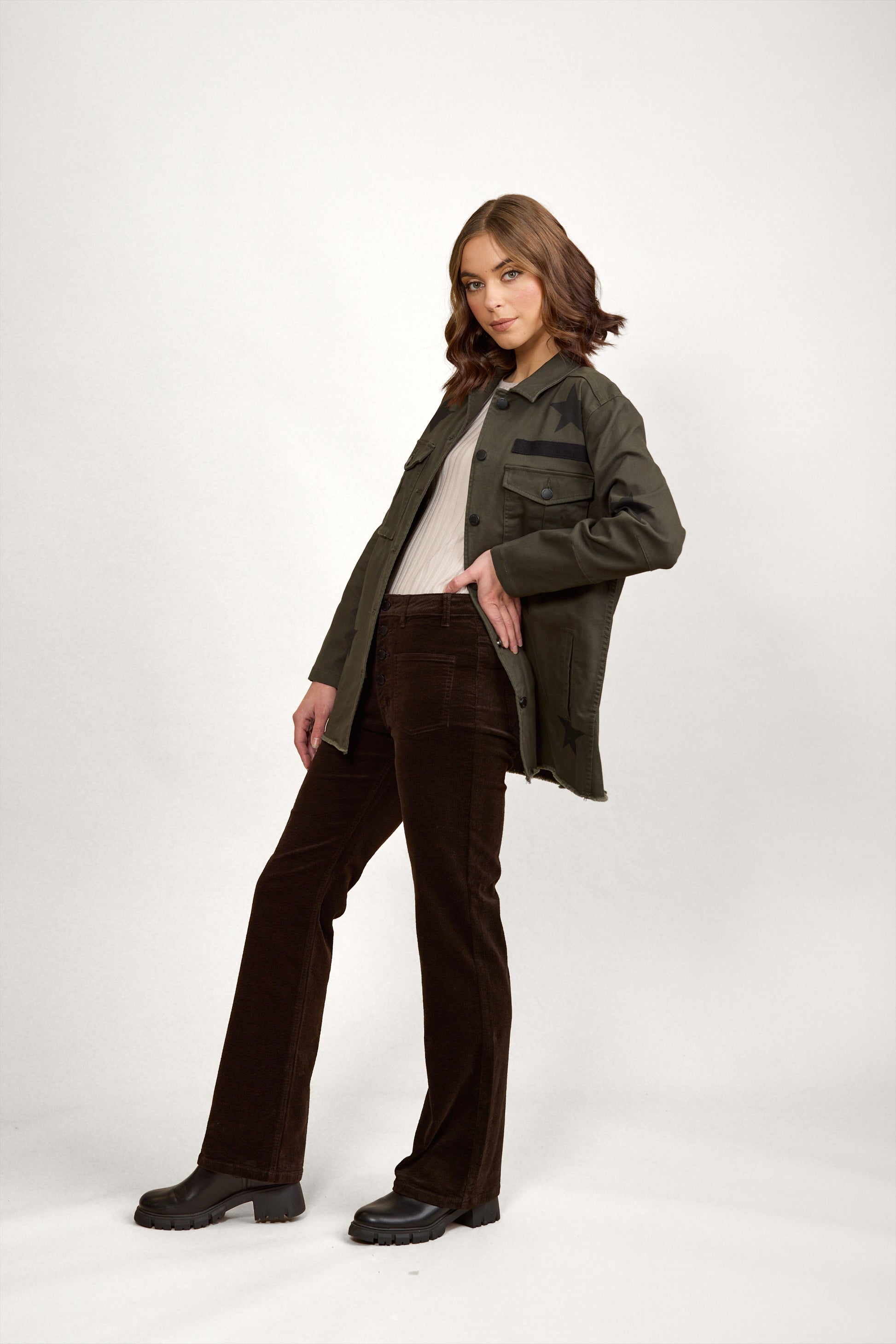 K6016 Bartho Jacket - Olive - Knewe Label