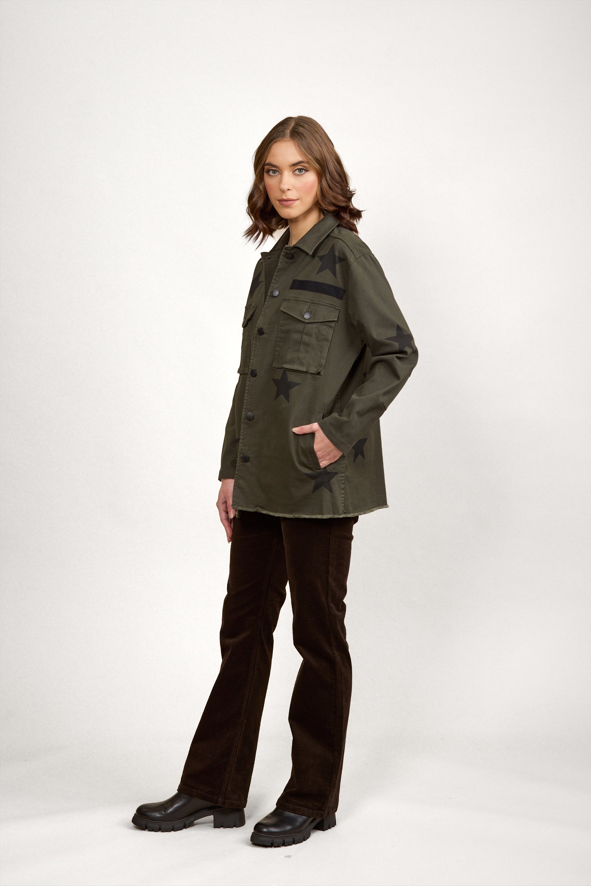 K6016 Bartho Jacket - Olive - Knewe Label