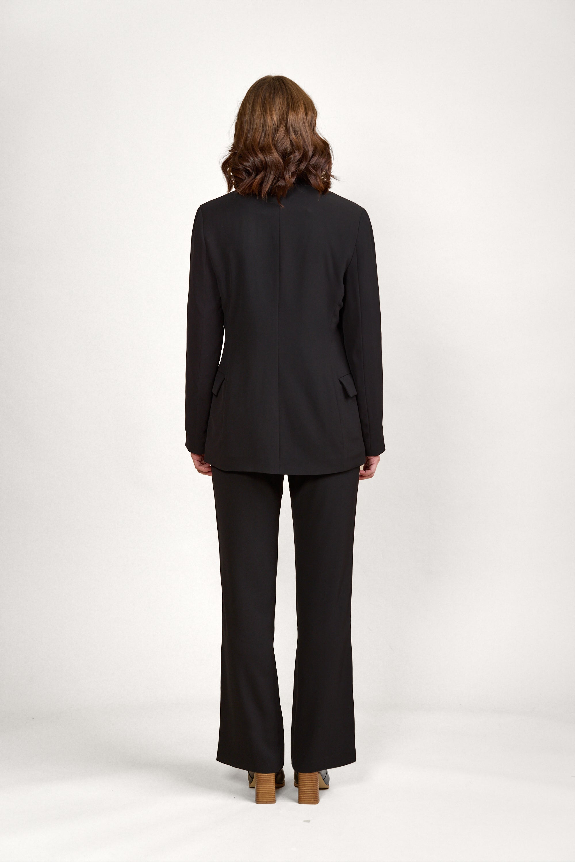 K6031 Clementine Blazer - Black/Oat - Knewe Label