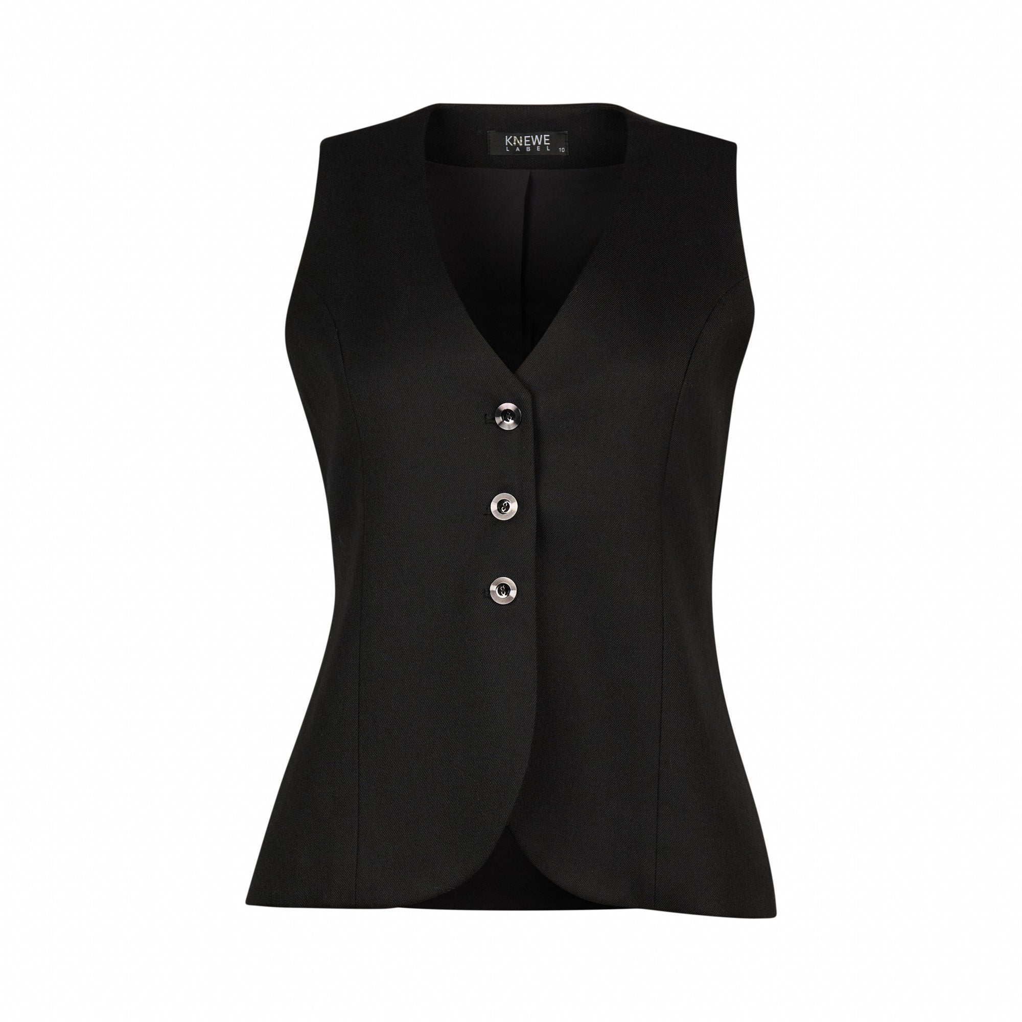 K6042W Florence Vest - Black - Knewe Label
