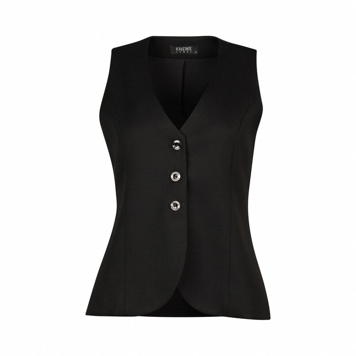 K6042W Florence Vest - Black - Knewe Label