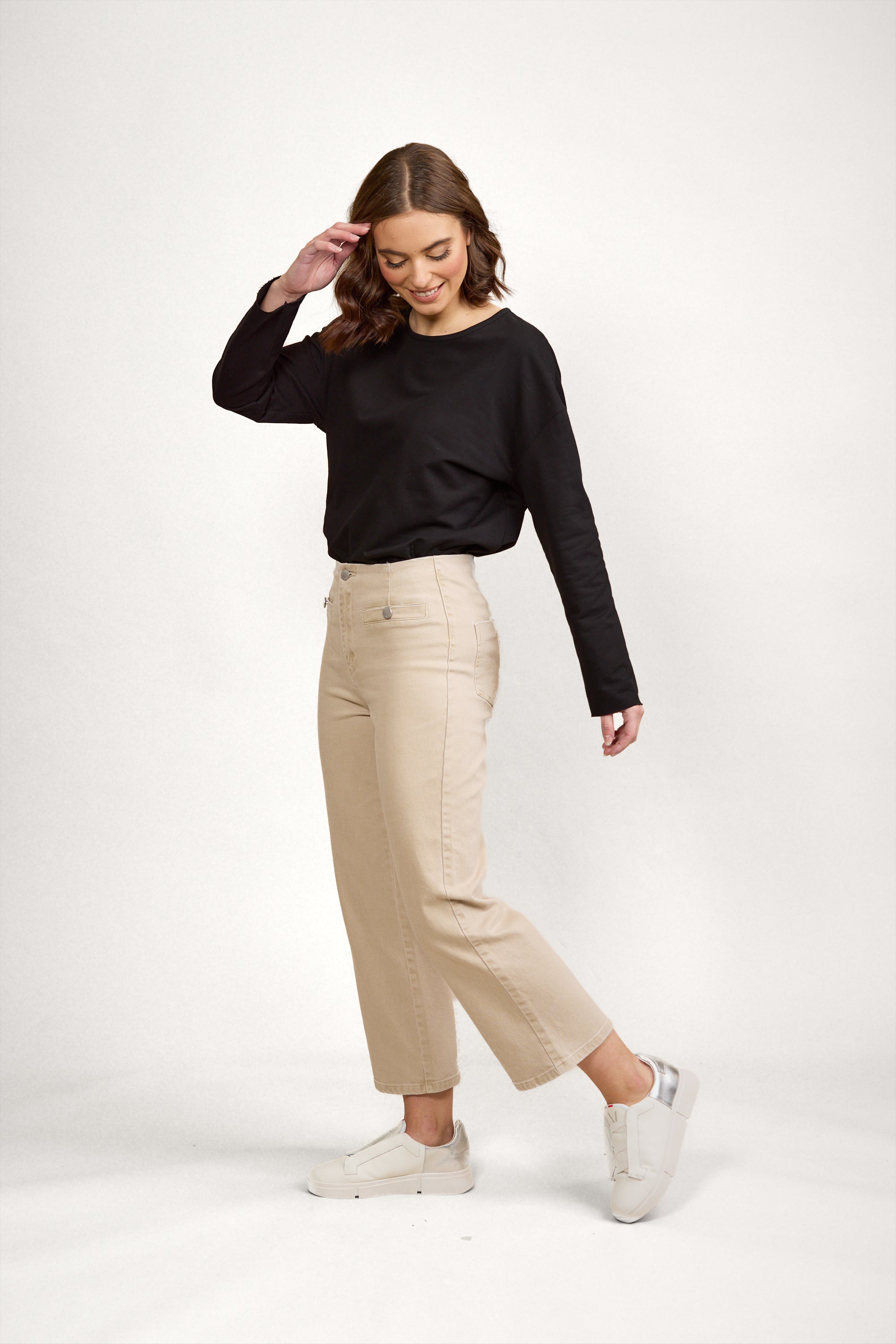 K7082A Fame Jean - Oat Denim - Knewe Label