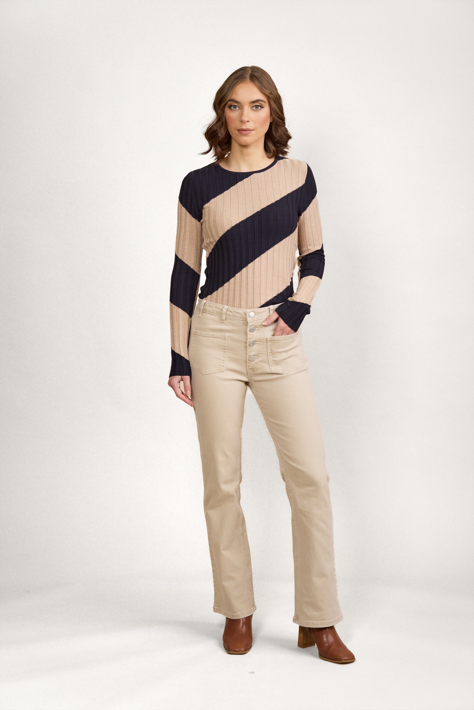 K7086F Potter Jean - Oat Denim