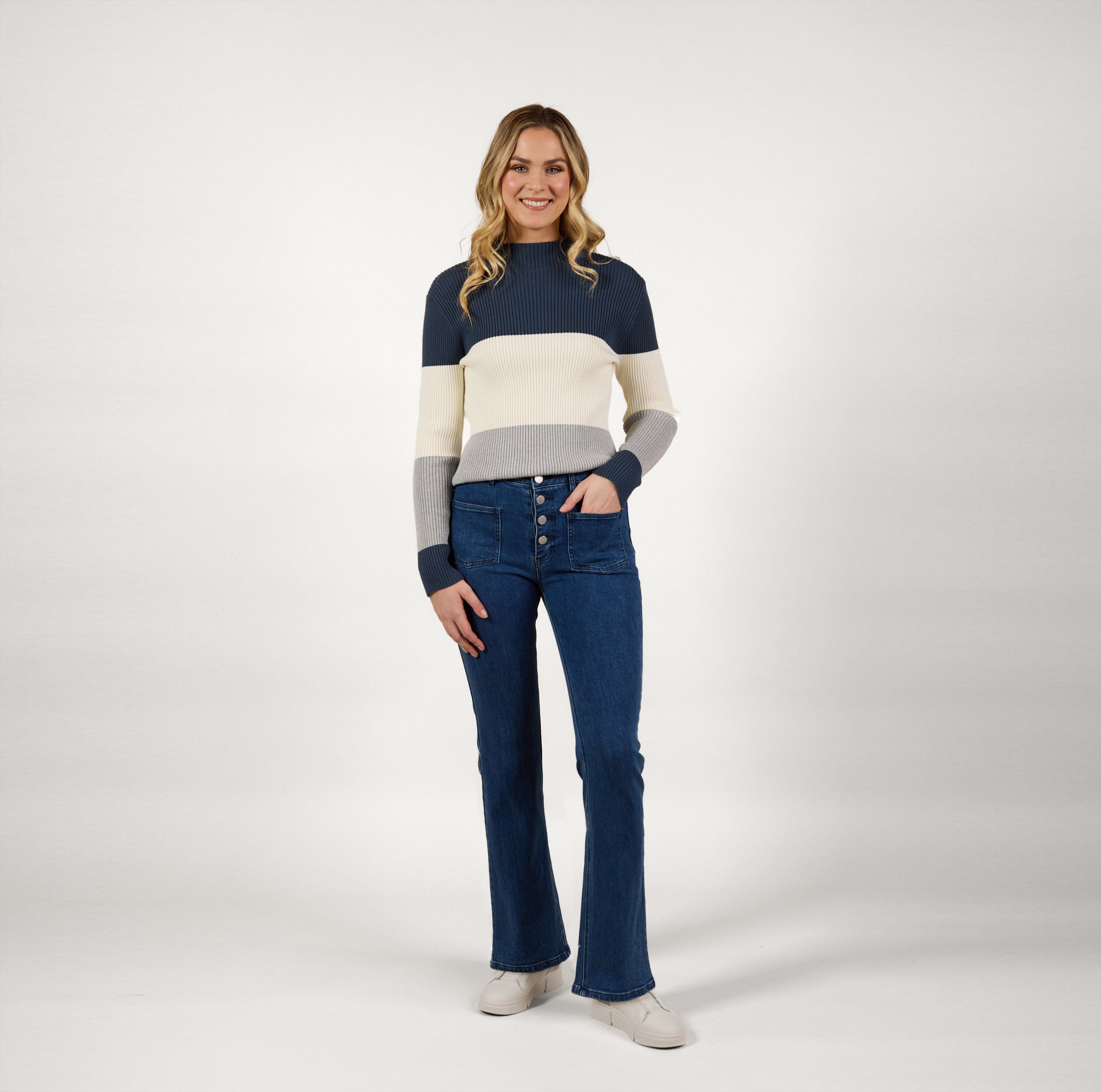 K7086F Potter Jean - Blue Wash - Knewe Label