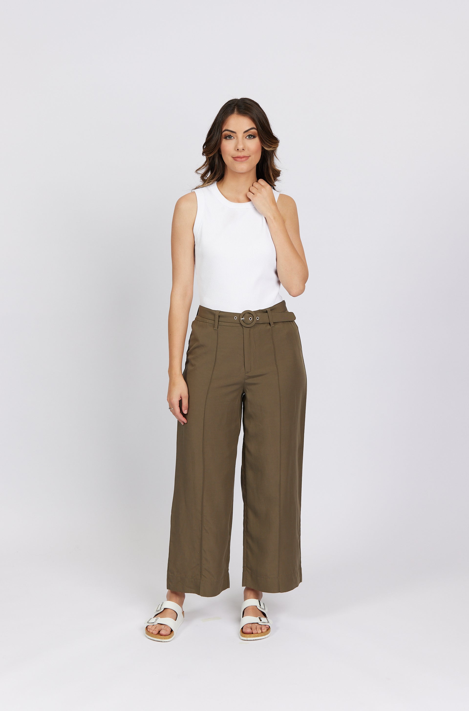 K7098 Khaki - Harper Pant - Knewe Label