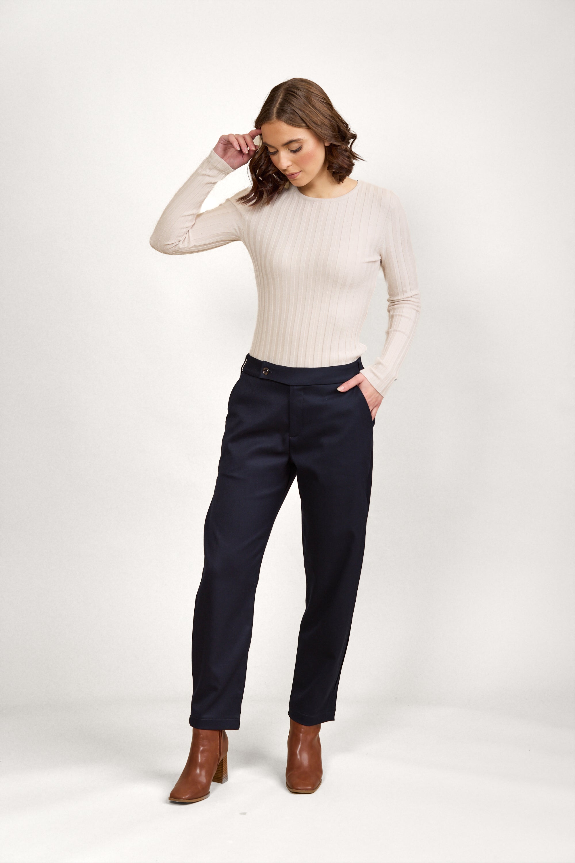 新品　RIPVANWINKLE 2024AW SLIM EASY PANTS Power Moves Paper Bag Skinny Pants | Windsor
