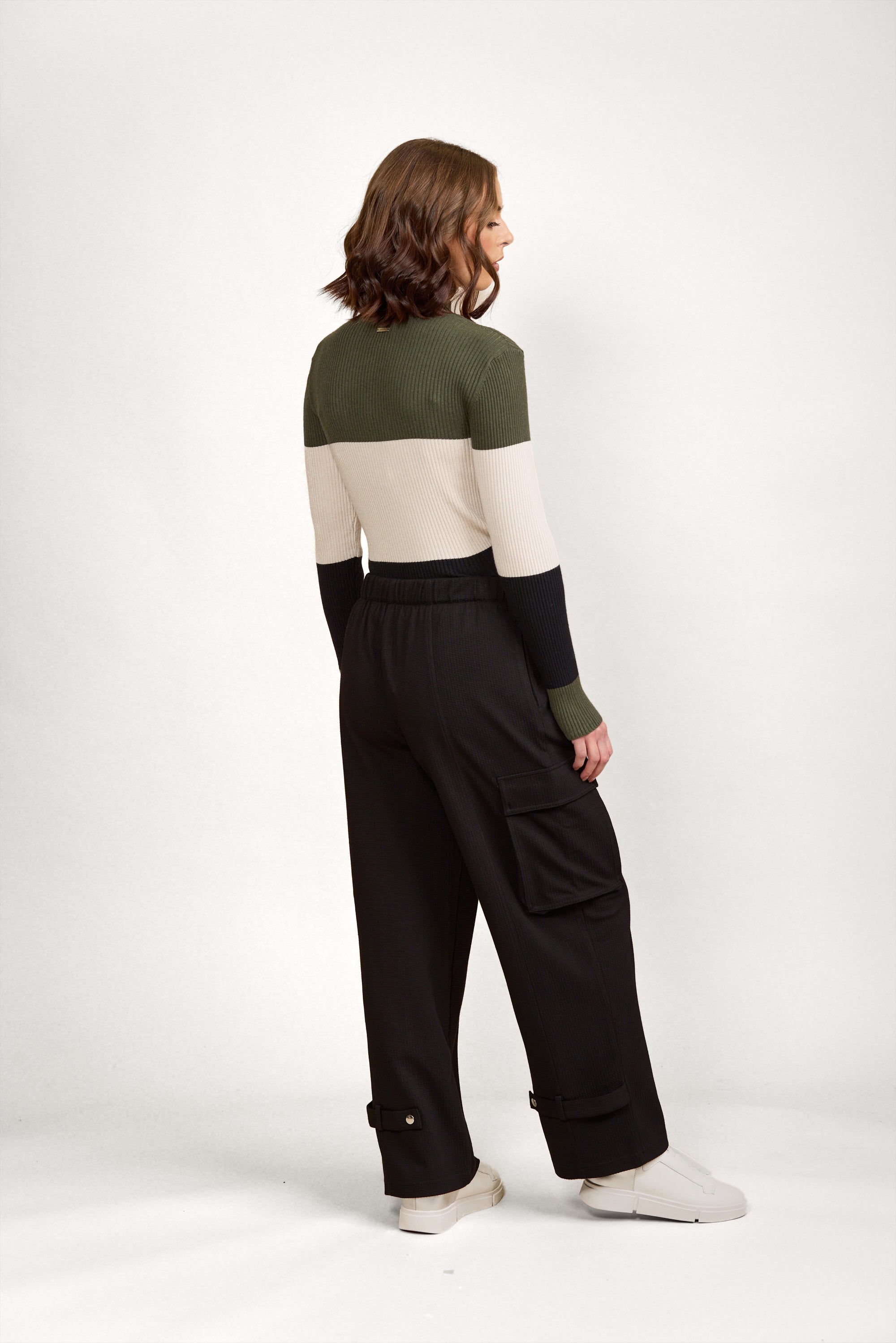 K7103 Kobe Cargo Pant - Black - Knewe Label