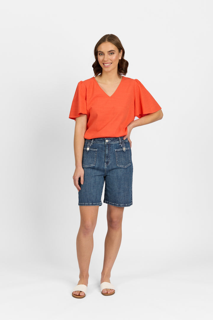 K8011 Mid Wash - Club Short - Knewe Label