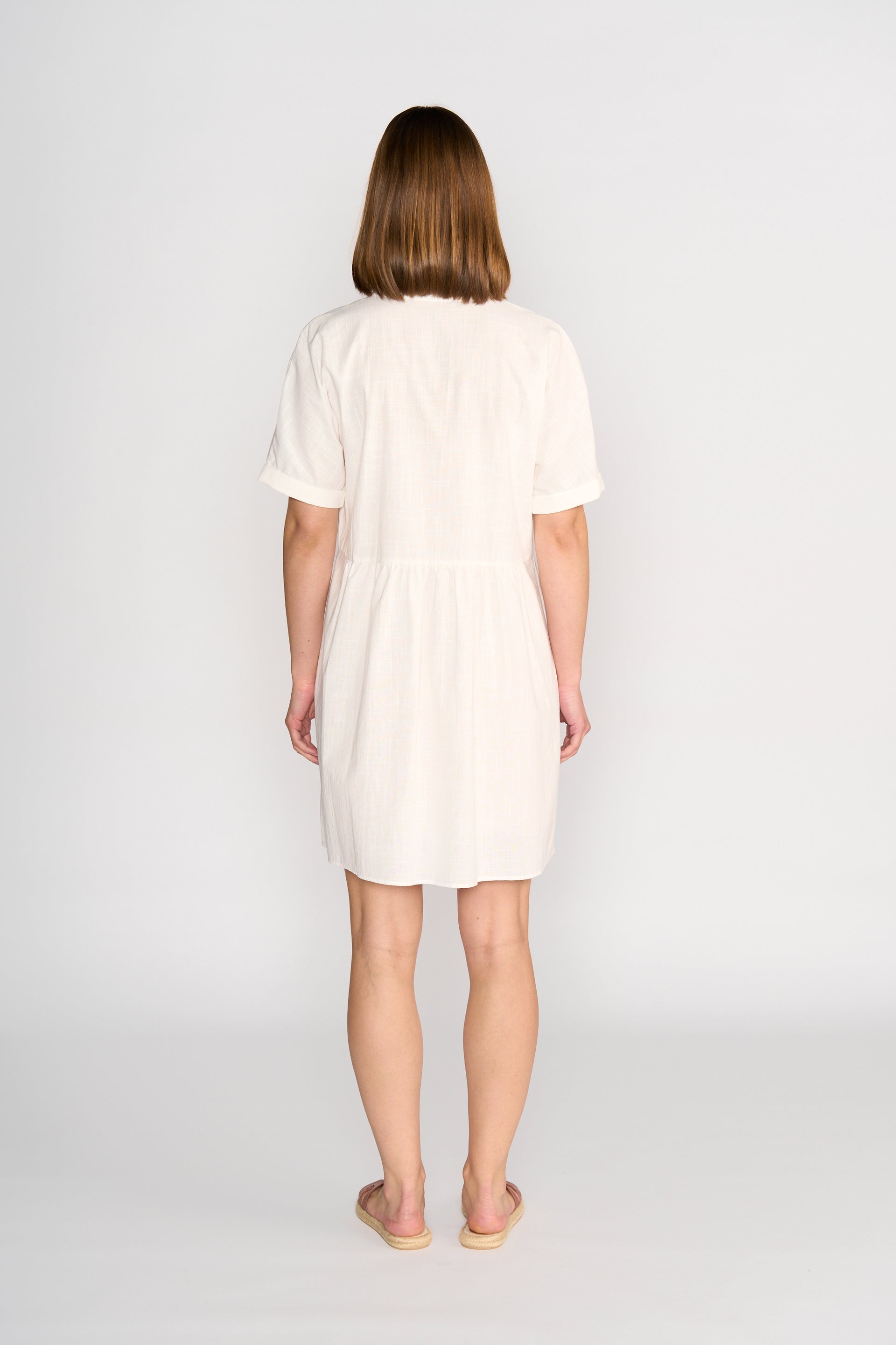 K1044 Cocoon Dress - Off White