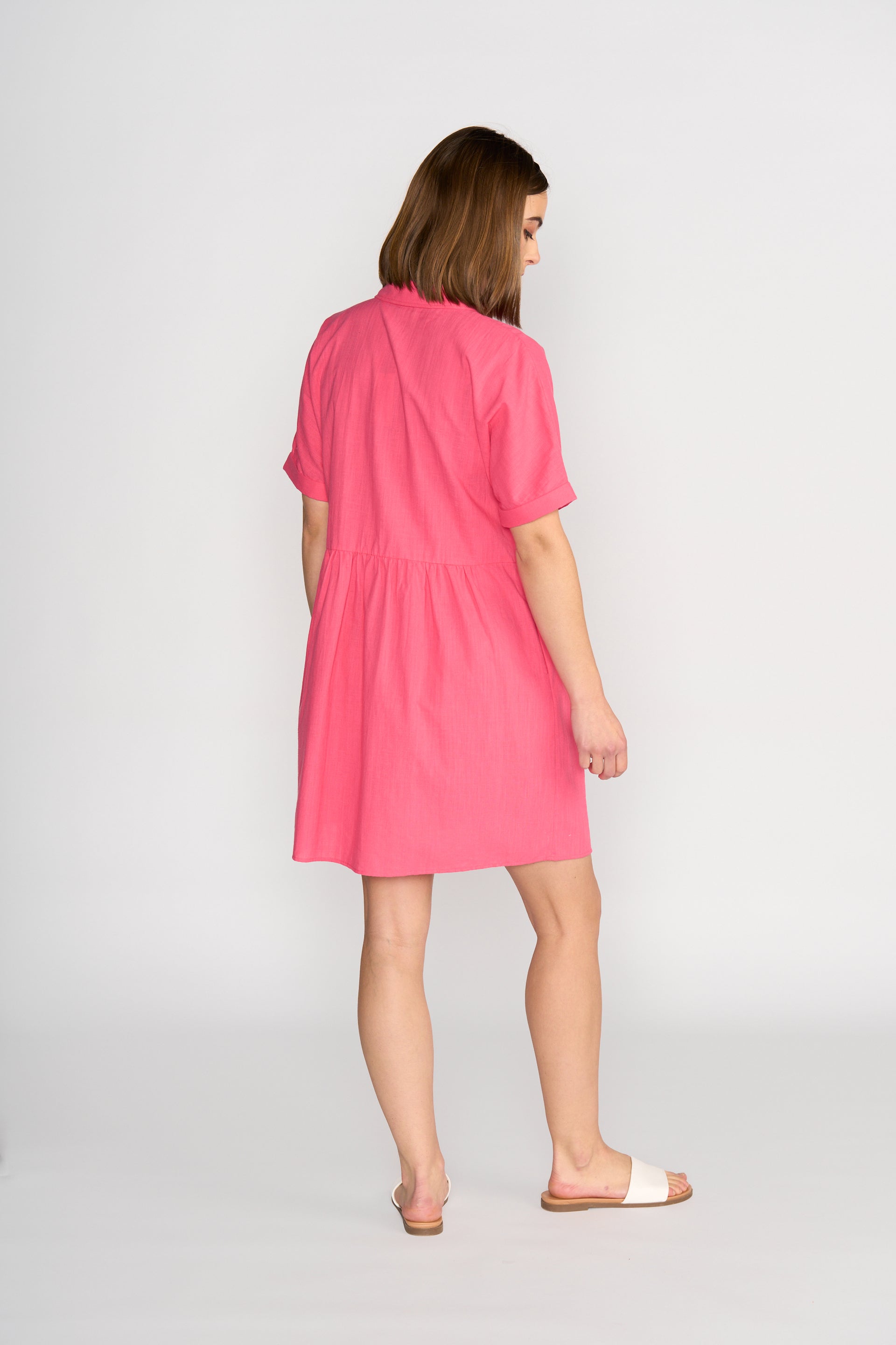 K1044 Cocoon Dress - Raspberry