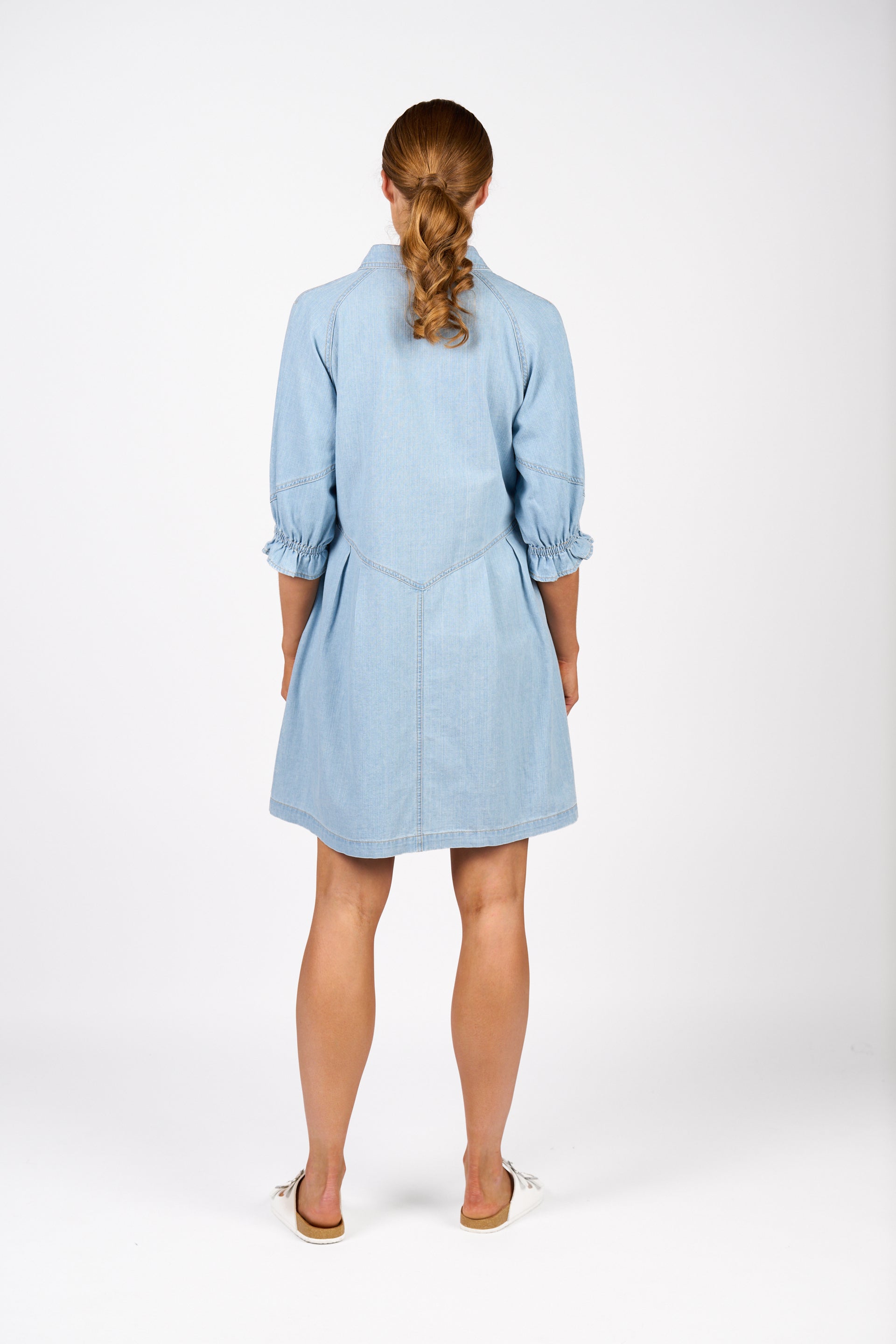 K1045 Piper Dress - Light Wash
