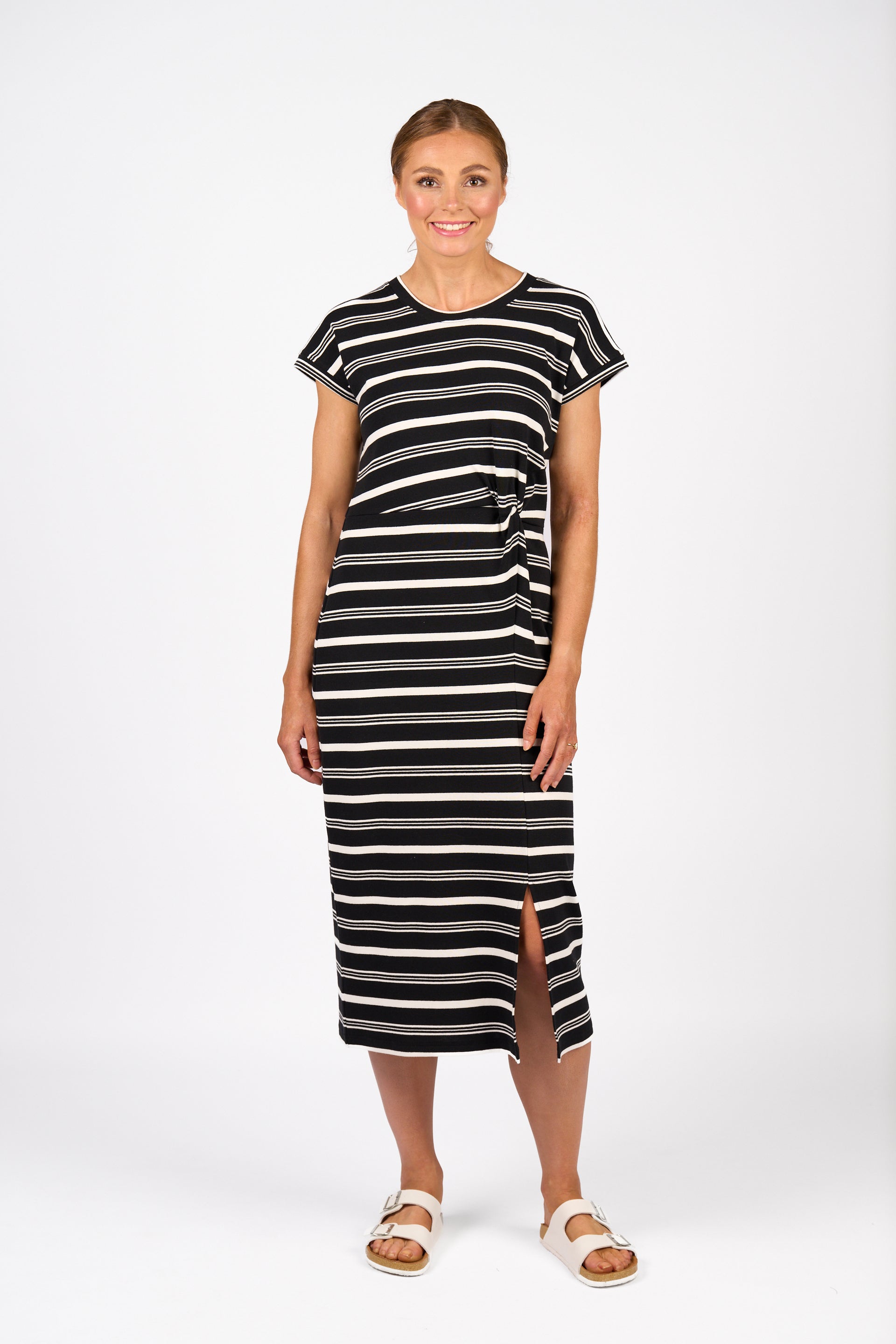 K1047 Parker Dress - Black/White