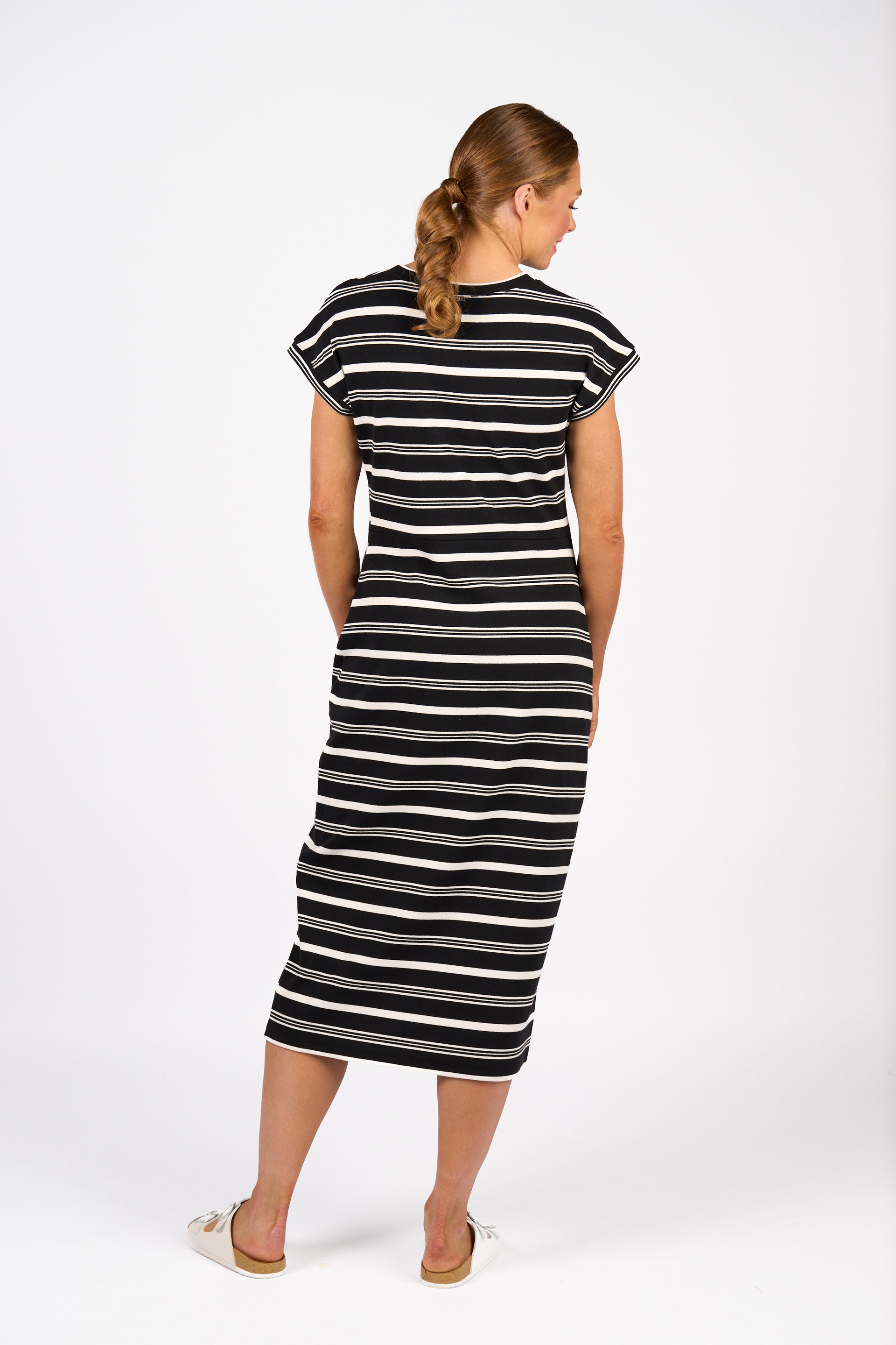 K1047 Parker Dress - Black/White