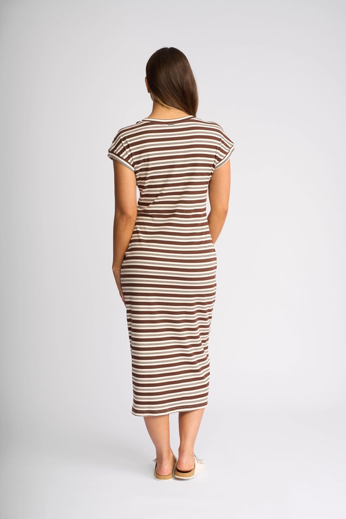 Parker Dress - Chocolate/Ecru