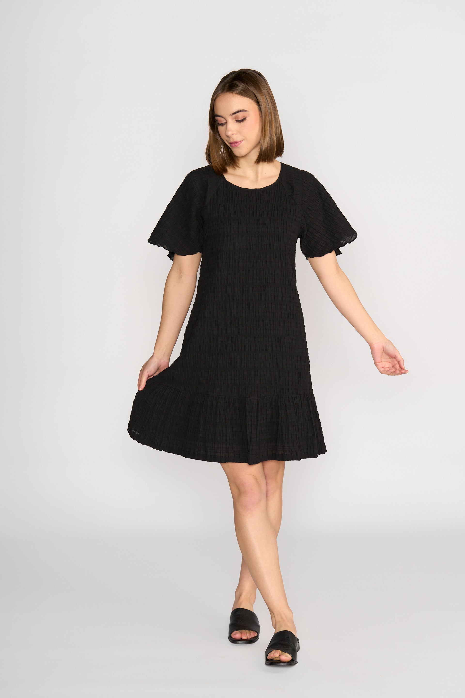 K1048 Eclipse Dress - Black Texture