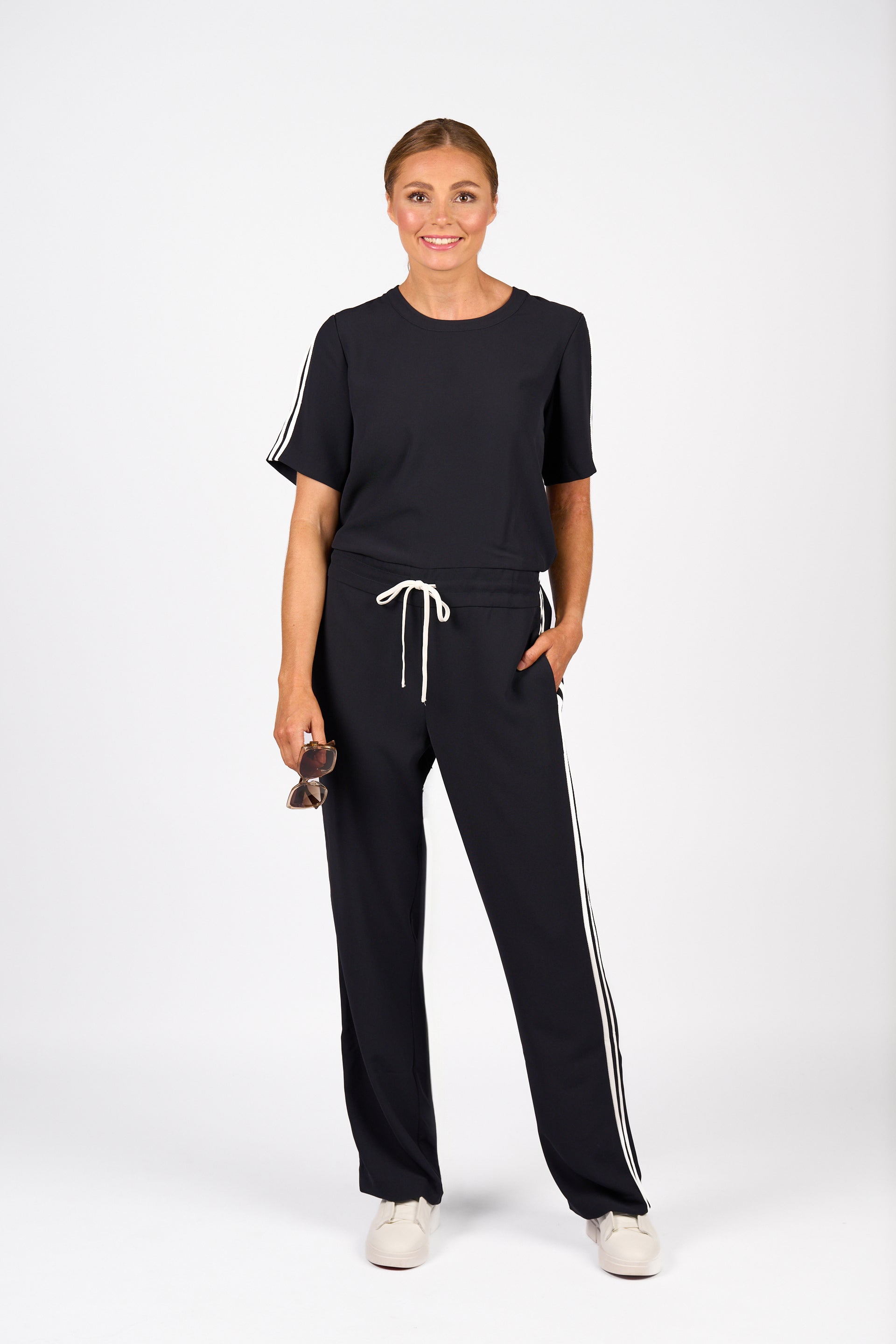 K1049 Universal Jumpsuit - Ink/Off White