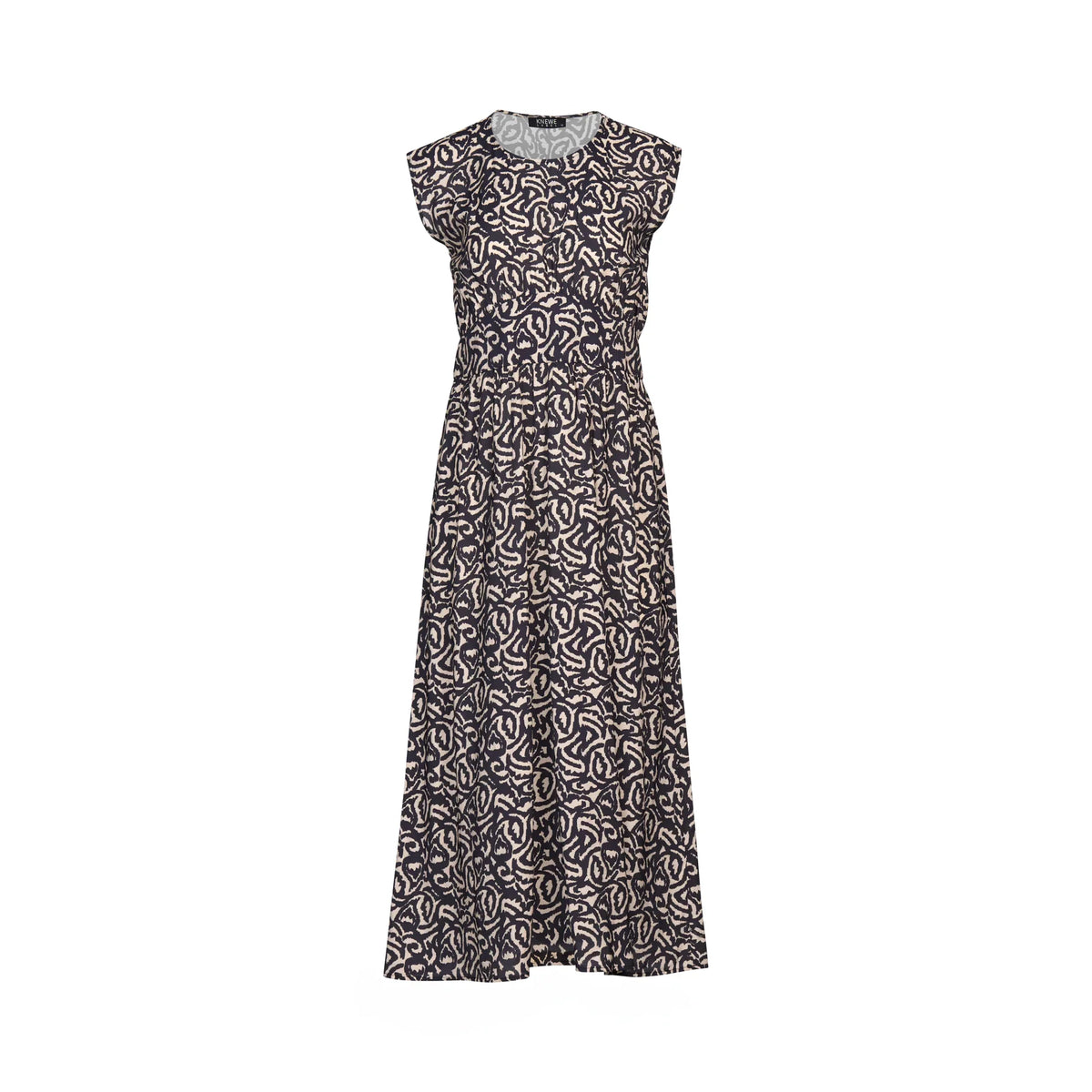 KNEWE Label women's K1051P Global Dress in Soul - close-up fabric detail