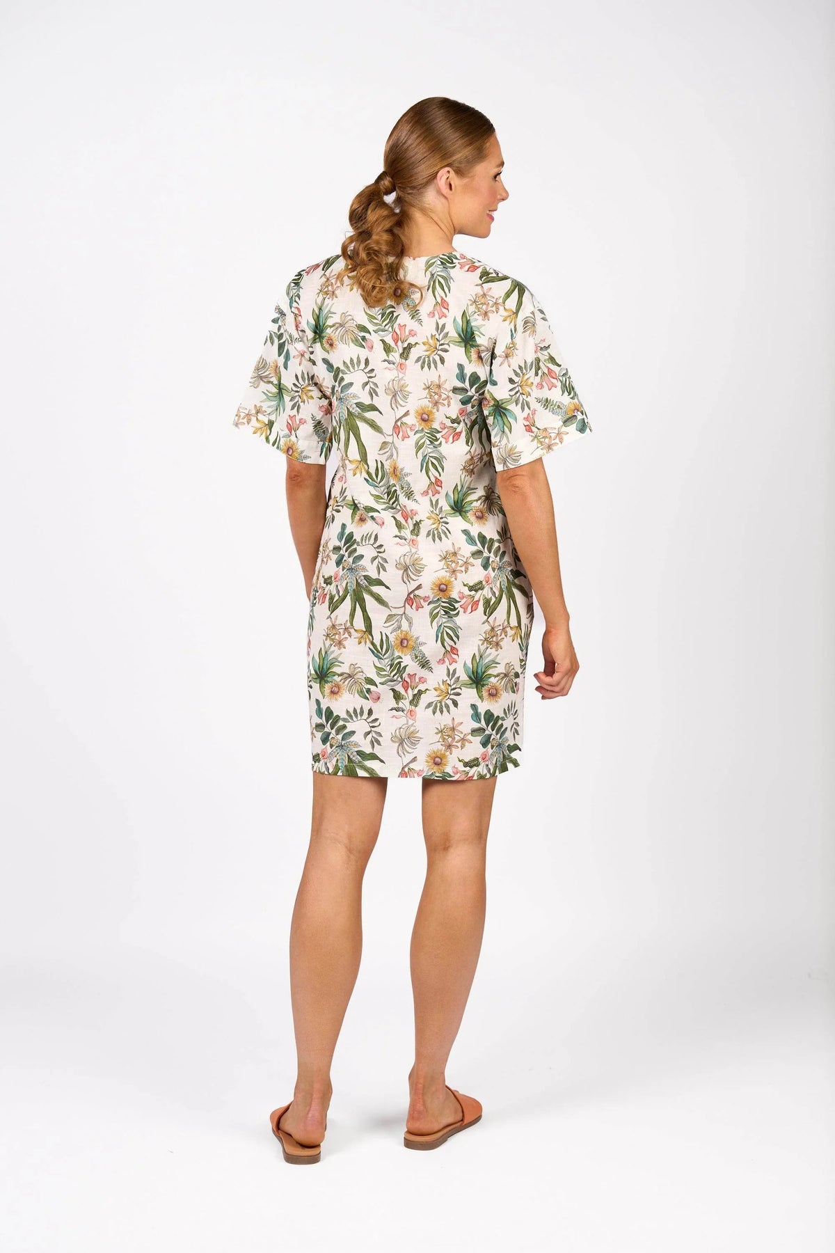 KNEWE Label women's K1066P Edit Dress in Wild - close-up fabric detail