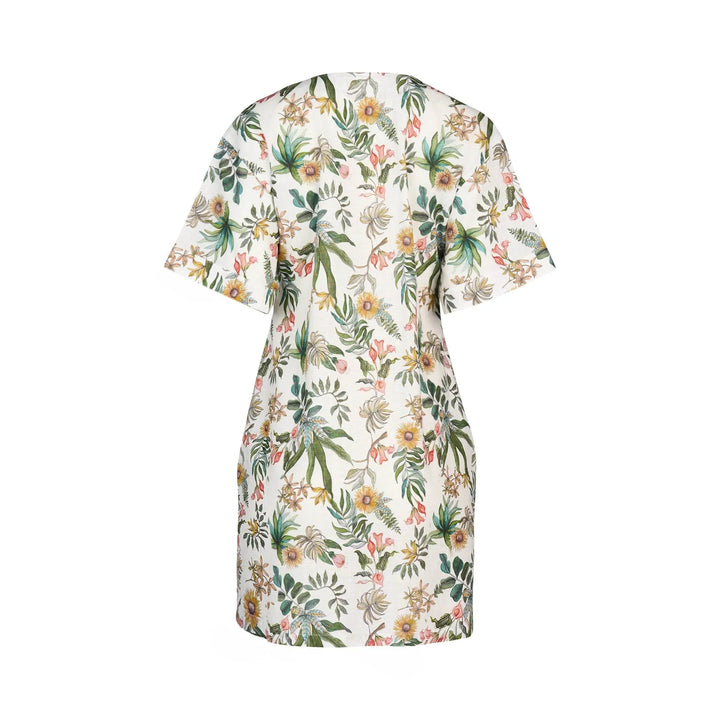KNEWE Label women's K1066P Edit Dress in Wild - close-up fabric detail