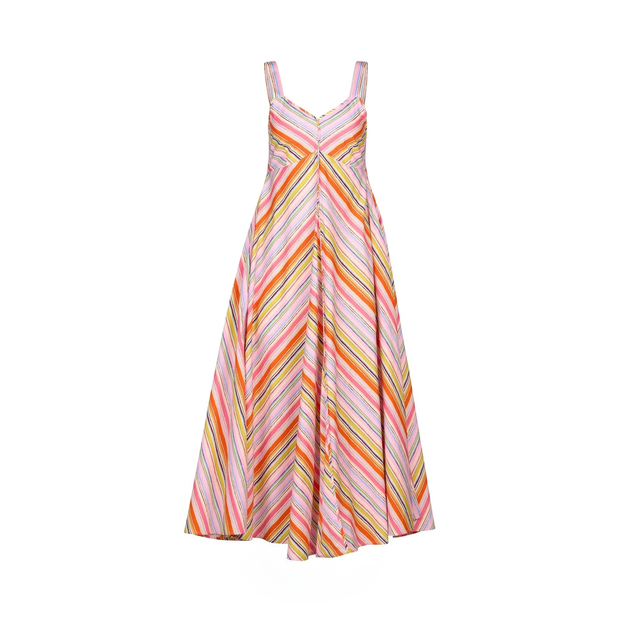 KNEWE Label women's K1067 Gala Dress in Bonbon - close-up fabric detail