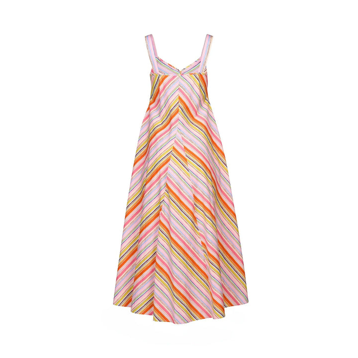 KNEWE Label women's K1067 Gala Dress in Bonbon - close-up fabric detail
