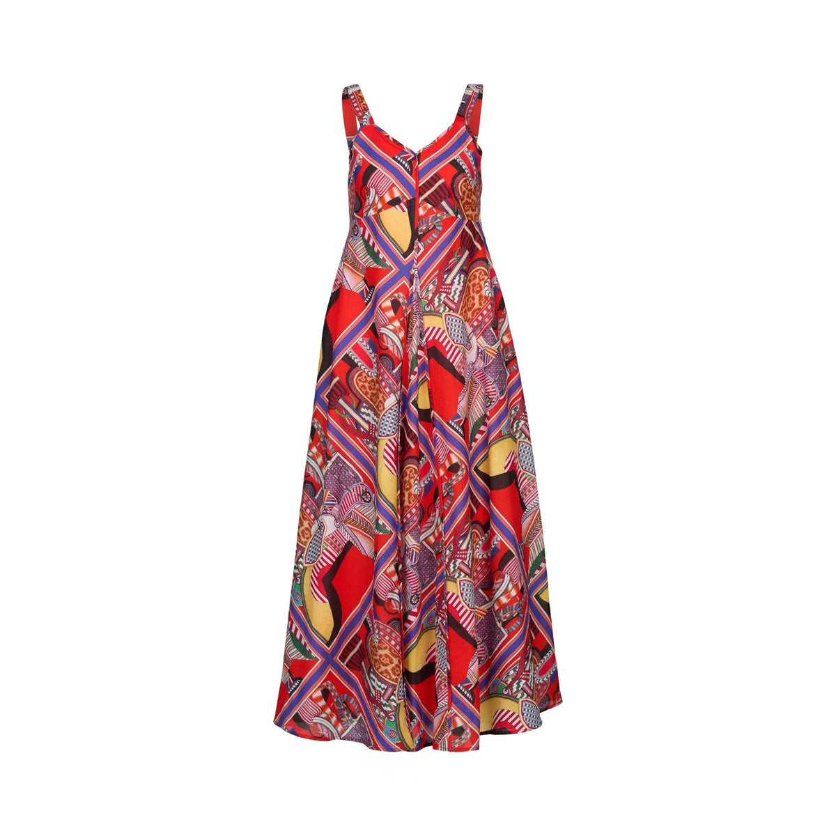 KNEWE Label women's K1067P Gala Dress in Cleopatra - close-up fabric detail