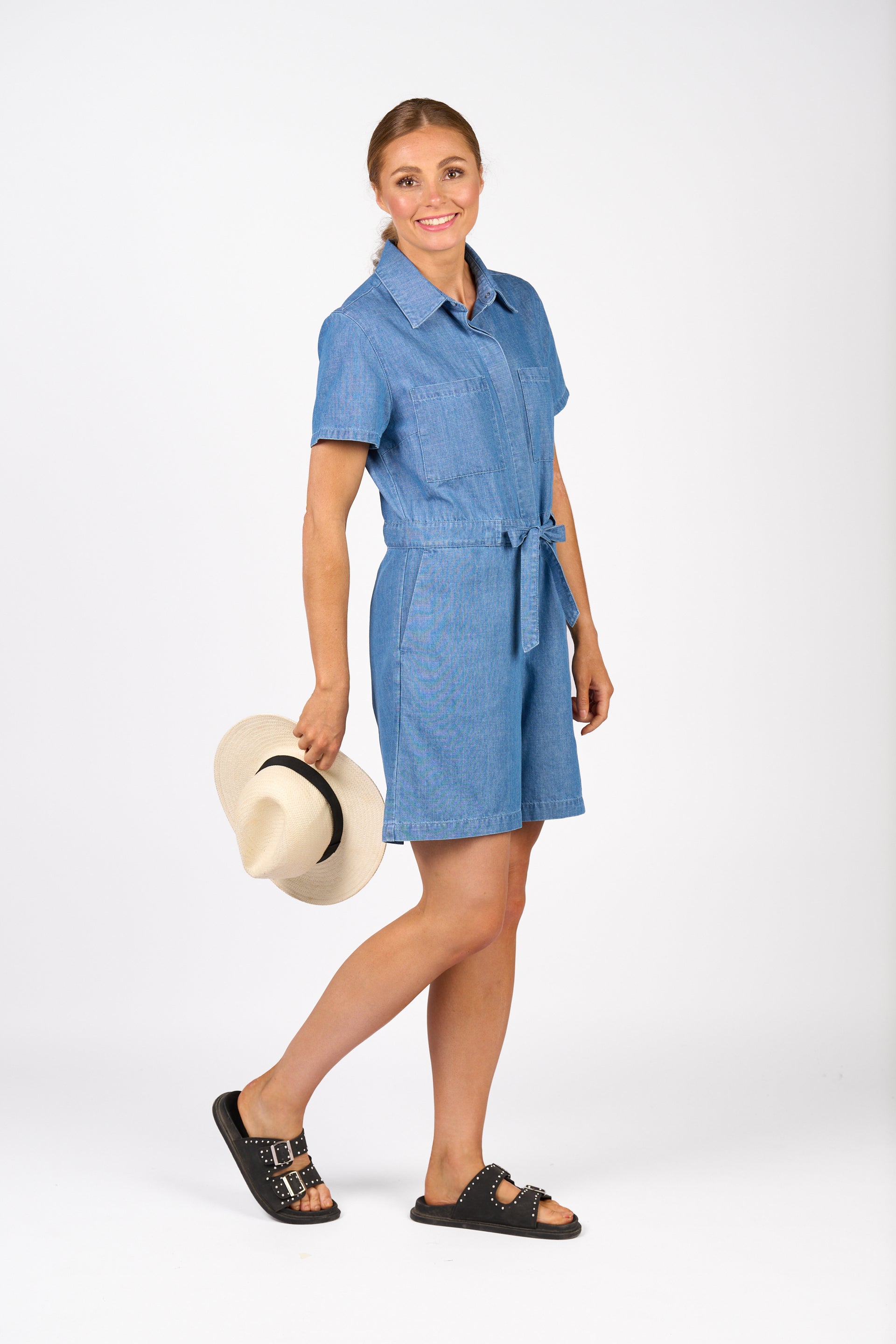 K1068 Bank Jumpsuit - Ocean