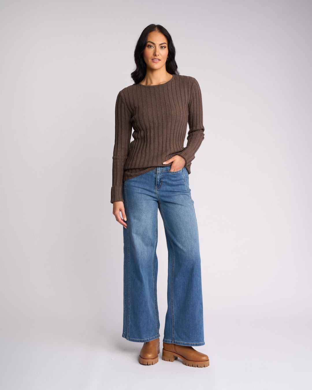 Felix Cuffed Sweater - Truffle