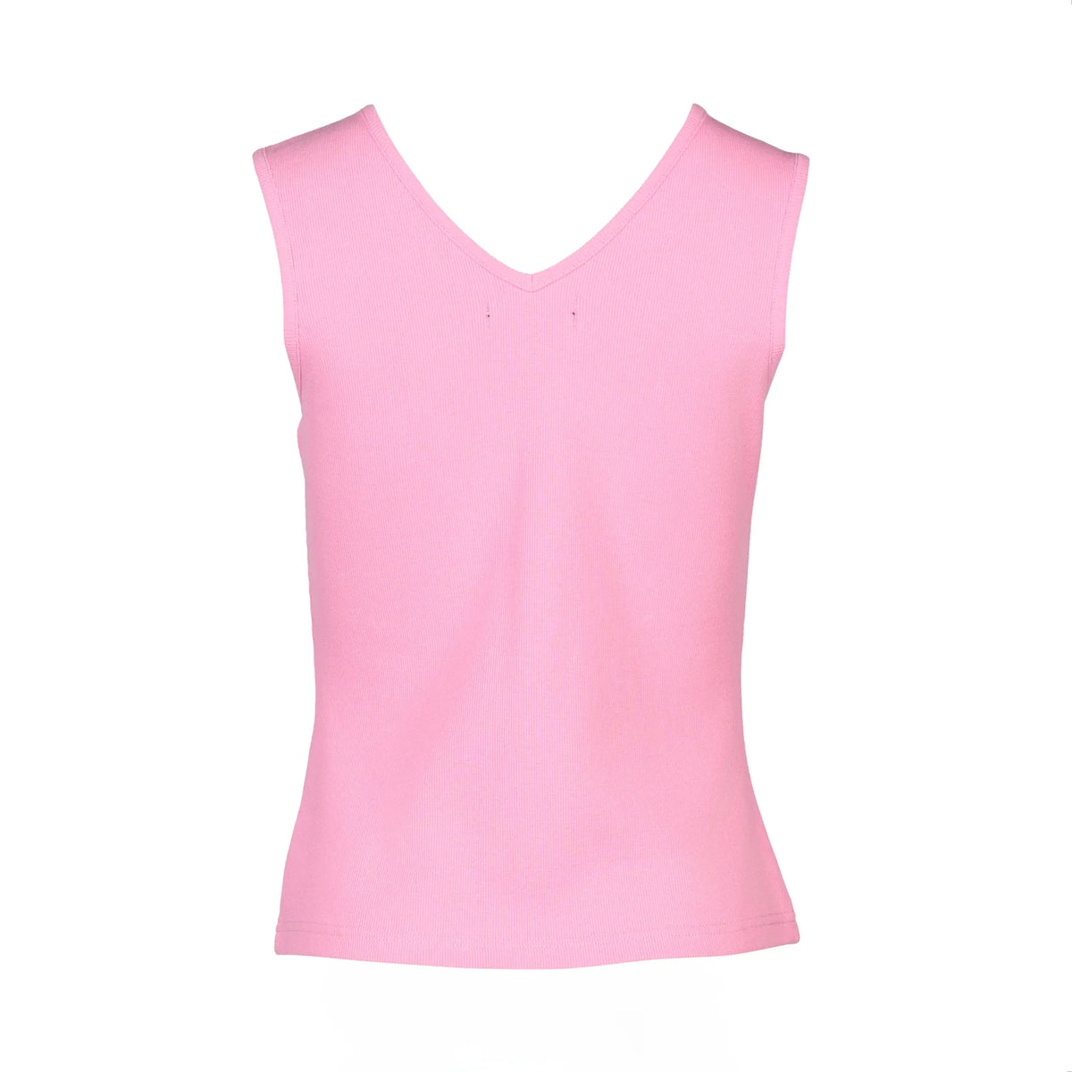 KNEWE Label women's K3060 Vista Tank in Bubblegum - close-up fabric detail